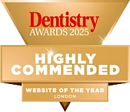 Dentistry Awards 2025 โ Highly Commended, Website of the Year London